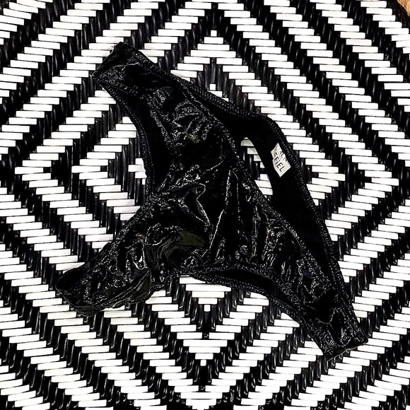 Men's New PVC Black Vinyl Backless Briefs Open Back Underwear - Picture 11 of 15